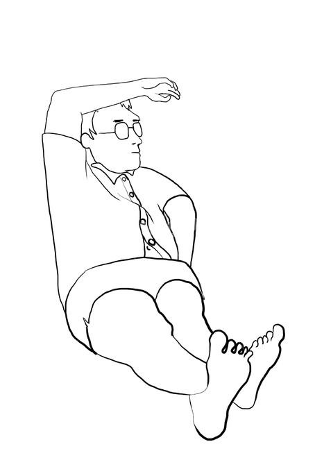 일러스트,드로잉,illust,전신,사람,기대어누운모습,펜드로잉,남자,그래픽,일러스트레이션,graphic,illustration