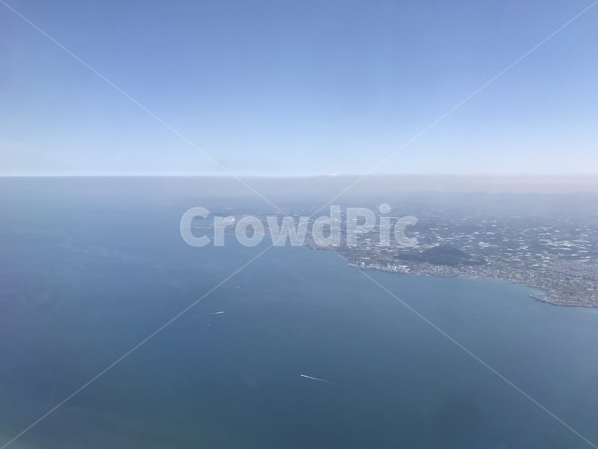 비행기안,제주도,섬,바닷가,제주