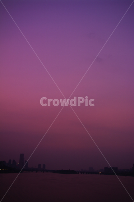 한강,노을,하늘,도시,color,강