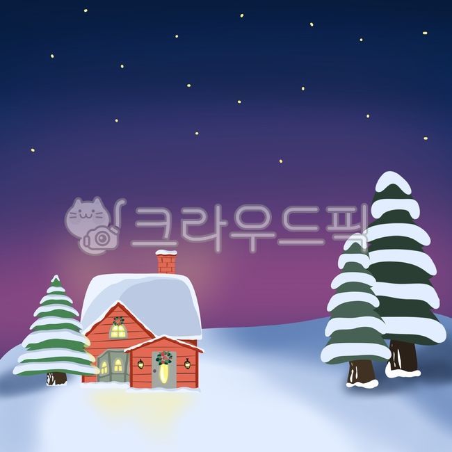 겨울이미지,겨울풍경,눈,겨울풍경이미지,겨울풍경일러스트,겨울집,눈쌓인집,겨울트리,크리스마스트리,겨울밤,별