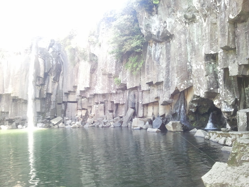 제주도,바다,풍경,계곡,폭포,자연,풍경,nature,landscape,cliff,낭떠러지,outdoors,옥외