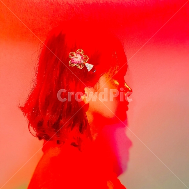 옆모습,사람,여자,light,person,human,헤어핀,accessories,hairaccessories,asideface,몽환