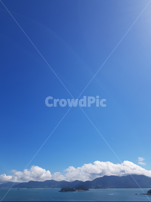 여름,바다,하늘,구름,여수,파랑,blue,summer,sky,cloud,sea,풍경,자연