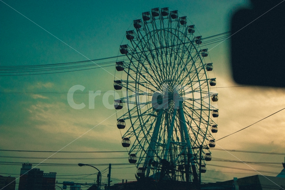 오키나와,관람차,노을,여행,하늘,도시,풍경,city,landscape,놀이공원,놀이동산,놀이터,amusement park,playground,감성,sensible,feeling