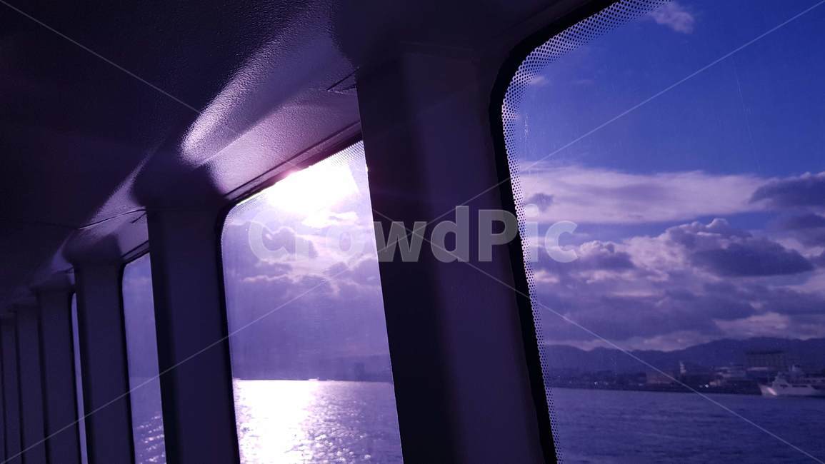 하늘,바다,violet,purple,바이올렛,블루,blue,구름,교통,교통수단,traffic,transportation
