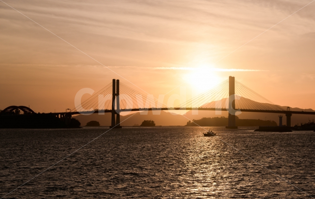 바다,일몰,배,삼천포대교,남해,사천,자연,풍경,nature,landscape,outdoors,옥외,building,건물,bridge,다리