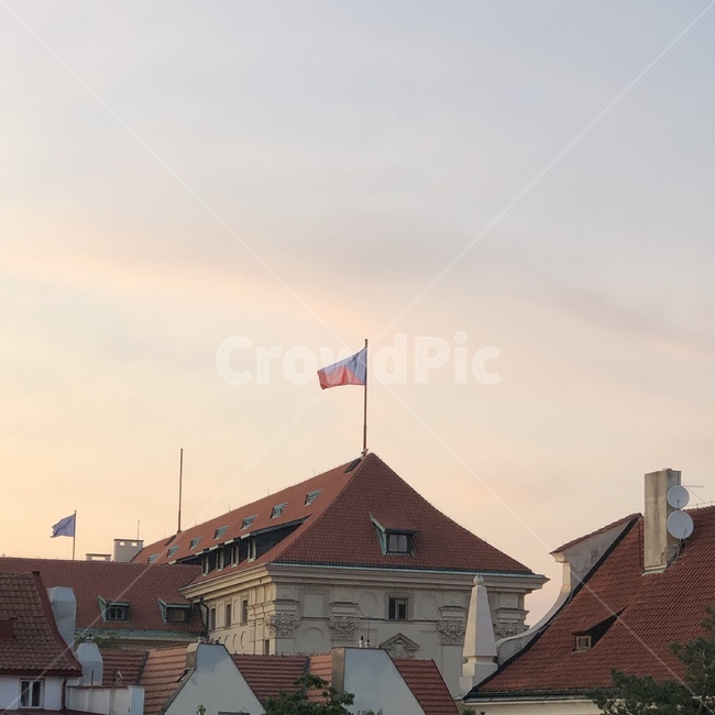 지붕,symbol,flag,깃발,국기,프라하,praha