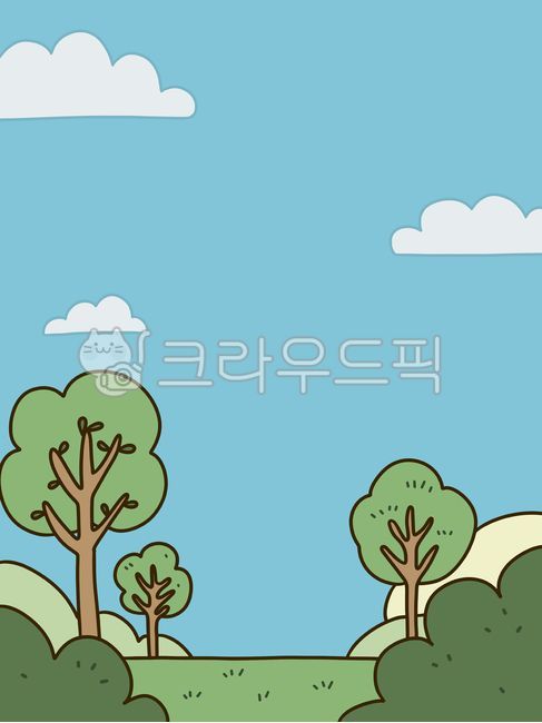 자연배경,귀여운풍경,만화스타일배경,숲일러스트,푸른하늘,구름과나무,평화로운자연,심플배경,공원일러스트,초원그림,귀여운자연,스티커배경,손그림스타일,평화로운그림,카툰스타일,밝은하늘,cutelandscape