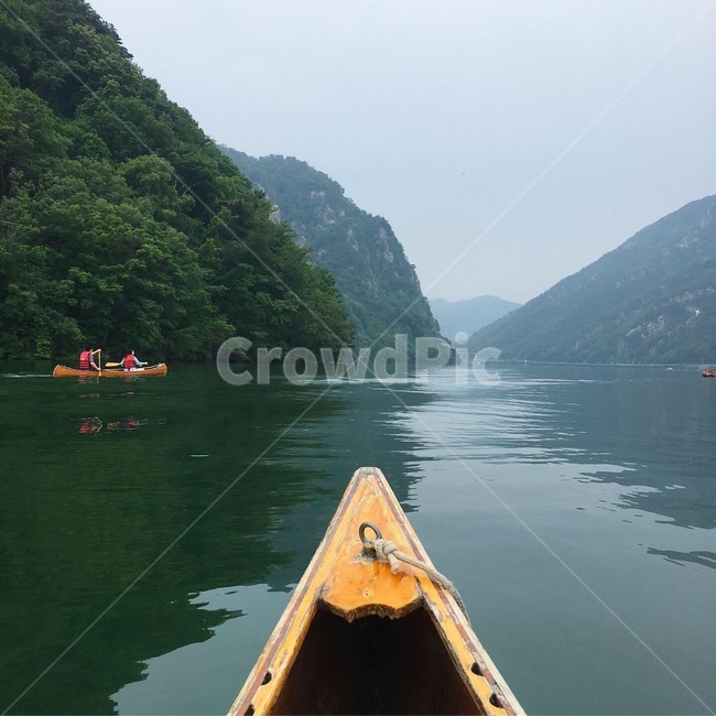 춘천,나룻배,호수,조용함,카누,rowboat,vehicle,boat