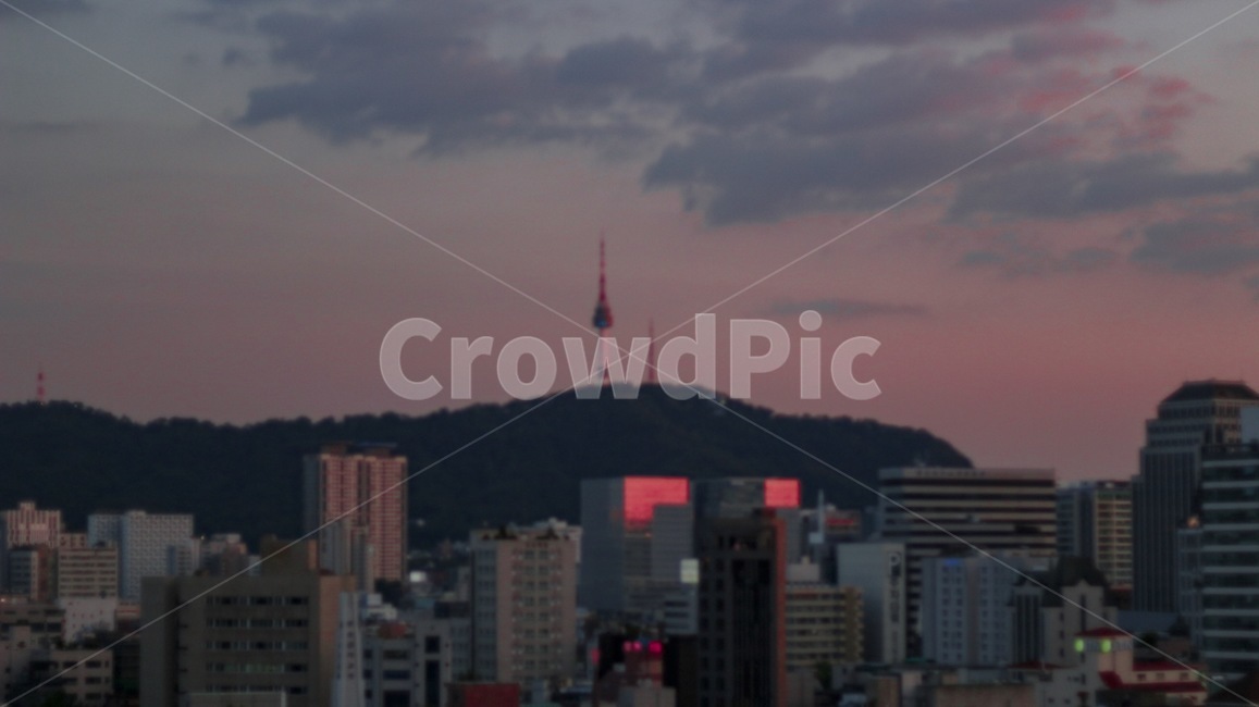 노을,하늘,남산타워,서울노을,서울하늘