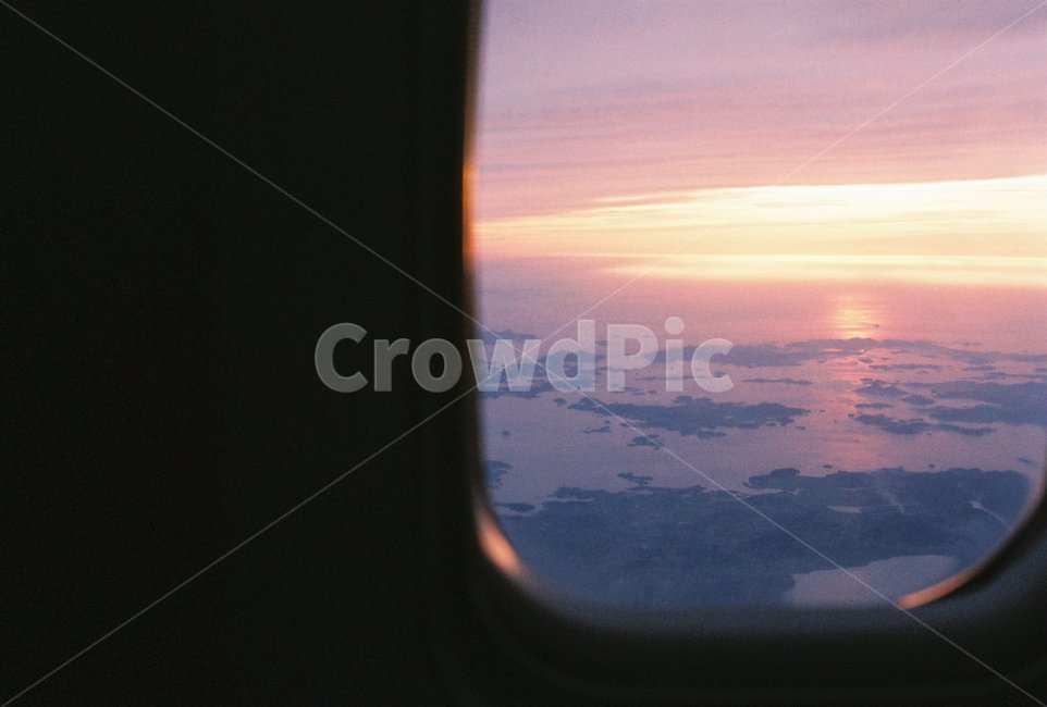 비행,비행기,야경,일몰,sunset,필름사진,감성사진,여행,휴가,traveling,vacation,trip