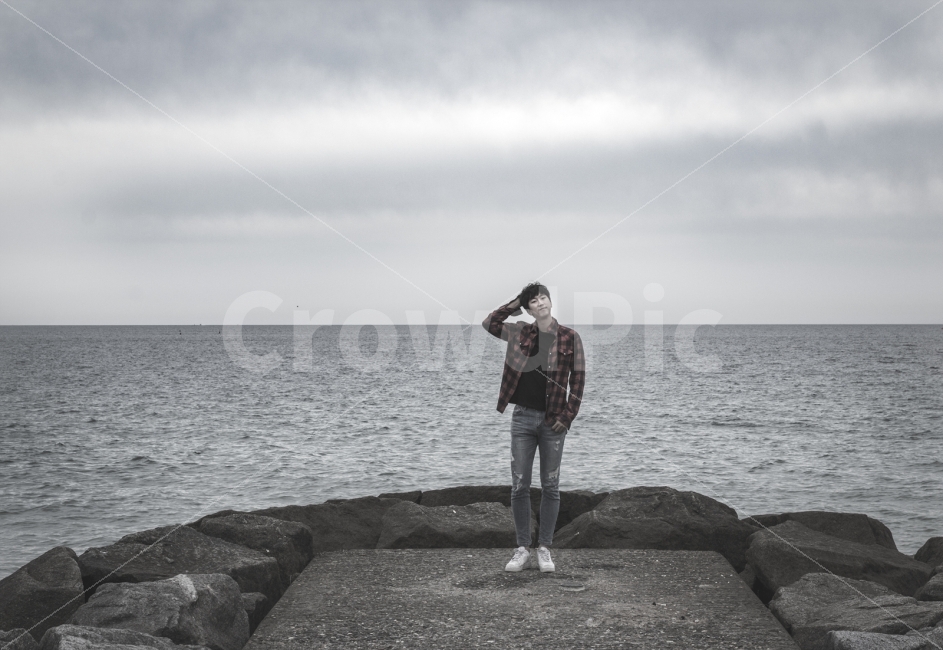 self photo,Anmok Beach,me,goblin,Gangneung