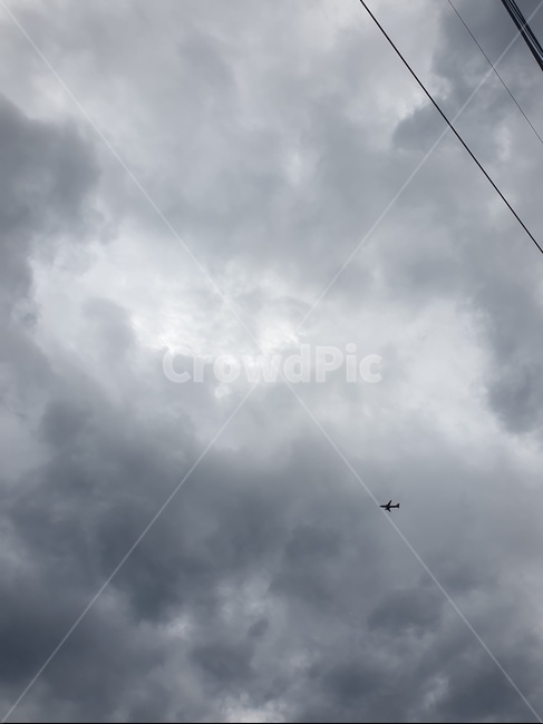 하늘,비행기,sky,우울한느낌,감성,자연,풍경,nature,landscape