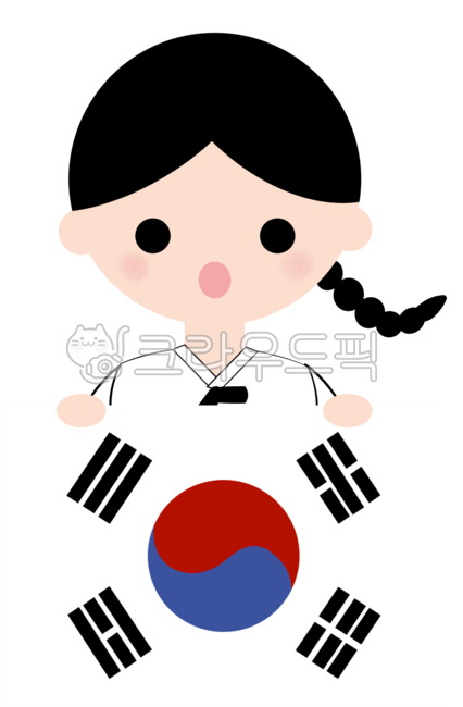 Liberation Day,March 1st,Yu Gwan-sun,Republic of Korea,Taegeukgi,Liberation Day illustration,March 1st illustration,cheers,March 1st cheers,March 1st image,girl,hanbok,history,liberation,March 1st children,March 1st character,31st,Korean 