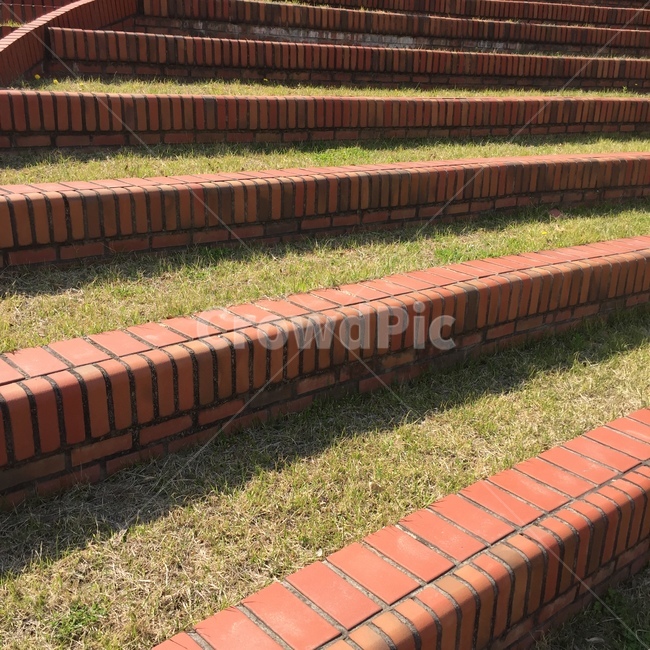 brick,벽돌,계단,잔디,stairs