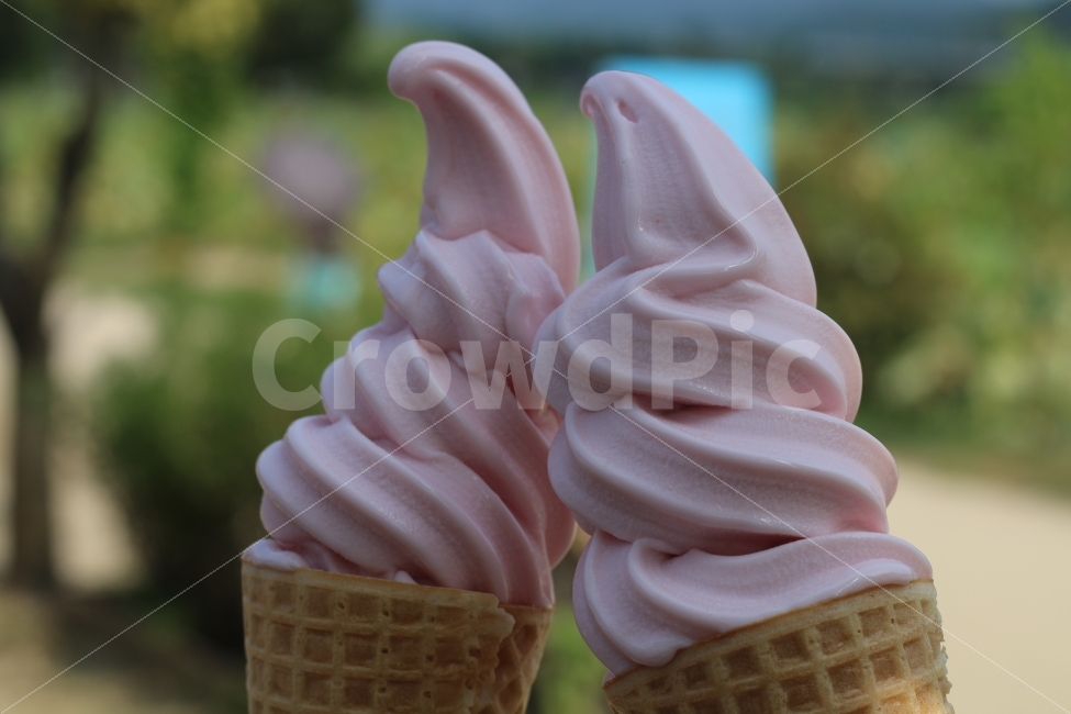soft ice cream,Outfocusing,ice cream cone,ice cream,Dumulmeori