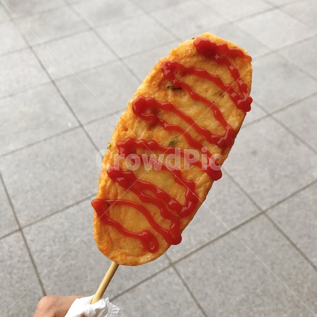 핫바,어묵,휴게소,케찹,꼬치