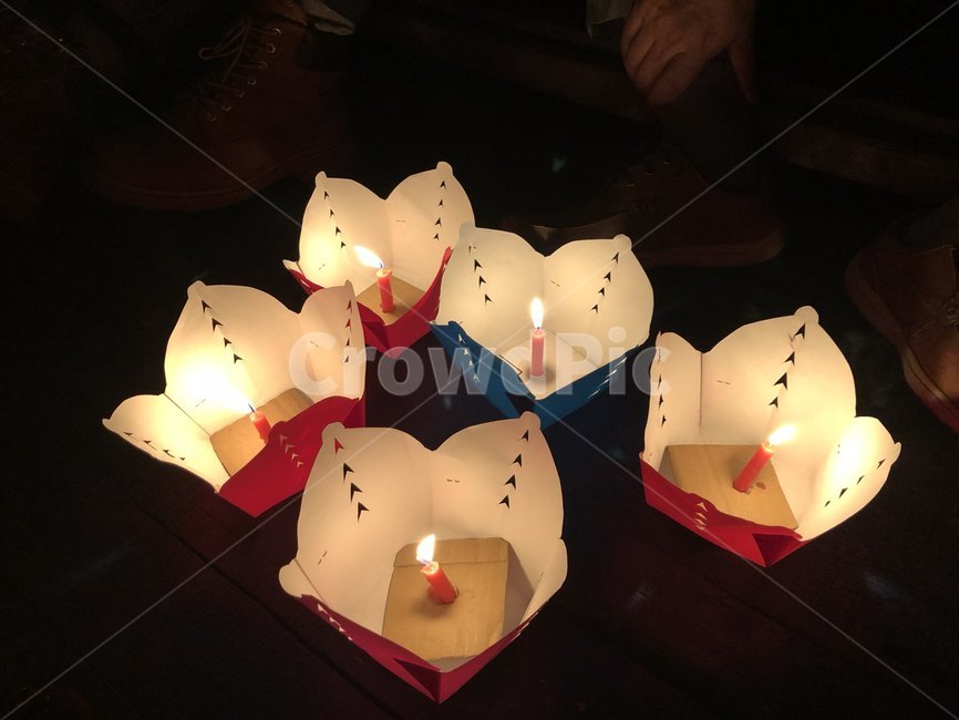 양초,candle,소원등,베트남,배,연꽃