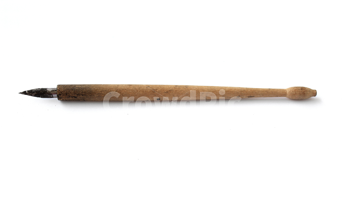 펜,펜촉,미술도구,우드,우든,금속,스틸,미술,미술용품,도구,펜화,손잡이,흰배경,갈색,브라운,하얀색,흰색,화이트,나무,사물,물건,오브젝트,thing,object,matter,누끼,remove background