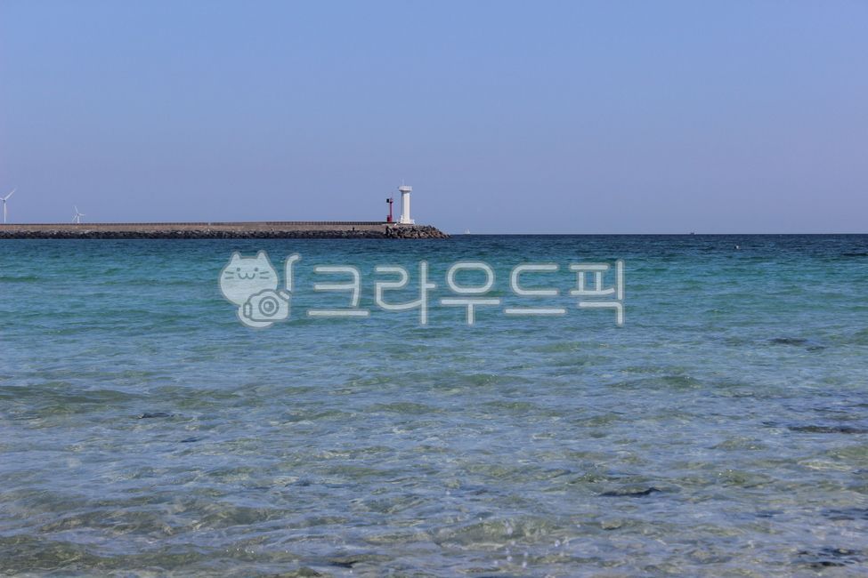 Beach,Transparency,Lighthouse,Jeju Island sea,clear water,building