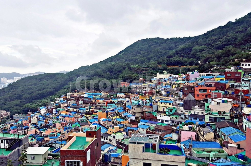 부산감천문화마을,부산,감천문화마을,하늘,산