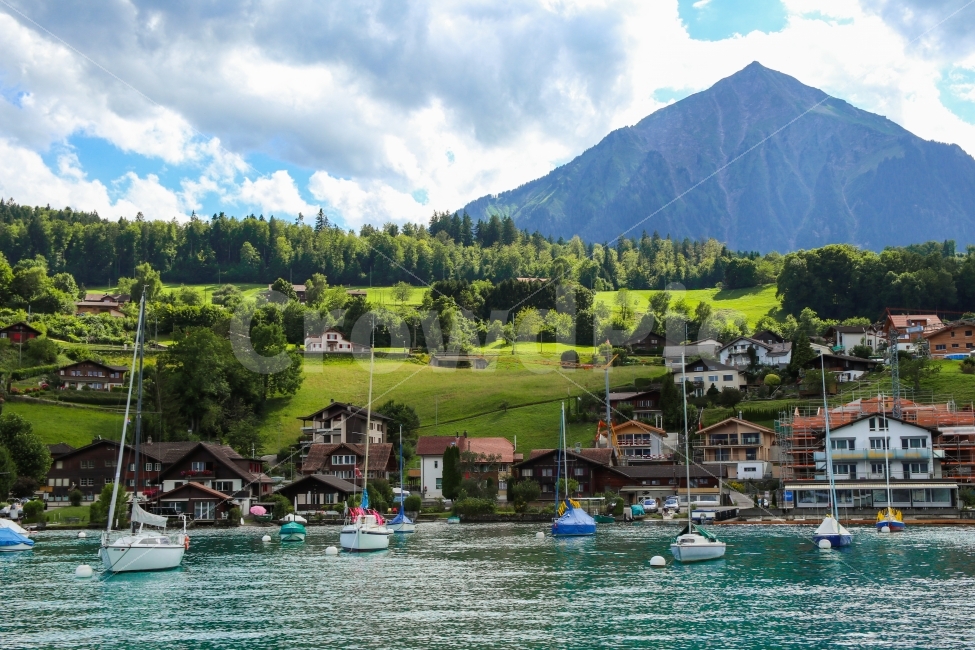스위스,툰호수,LakeThun,Switzerland,Swiss,자연,풍경,nature,landscape,도시,city,교통,교통수단,traffic,transportation,해외,외국,세계,foreign,oversea,world,water,물,waterfront,워터 프론트,vehicle,차량,boat,보트