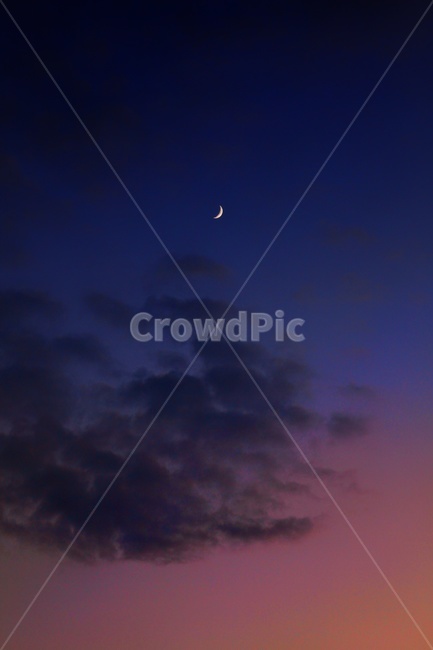 달,초숭달,석양,일몰,하늘,감성,풍경,twilight,sunset,야경,자연,자연,풍경,nature,landscape,야경,밤,nightscape,night,색깔,색상,색채,색감,color sense,color sensitivity,feeling of color,outdoors,옥외