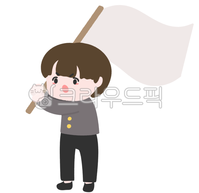 flag,student,democracy illustration,Democratic movement,Democratization Movement Illustration,demonstration,democracy,independence movement,Independence Movement Illustration