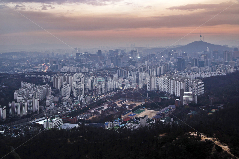 도심풍경,서울,안산,서대문구,풍경,건물,노을,석양,남산,도시,풍경,city,landscape,한국도시풍경,한국도시경관,korea cityscape