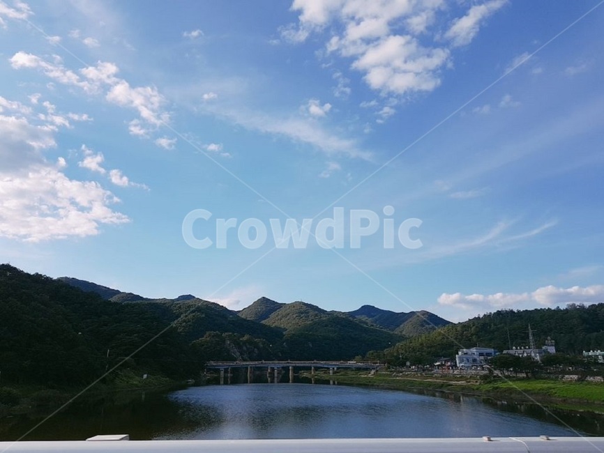 자연,소금강,강,산,하늘,구름,저수지,물,옥외,nature,water,reservoir,자연,풍경,nature,landscape,outdoors