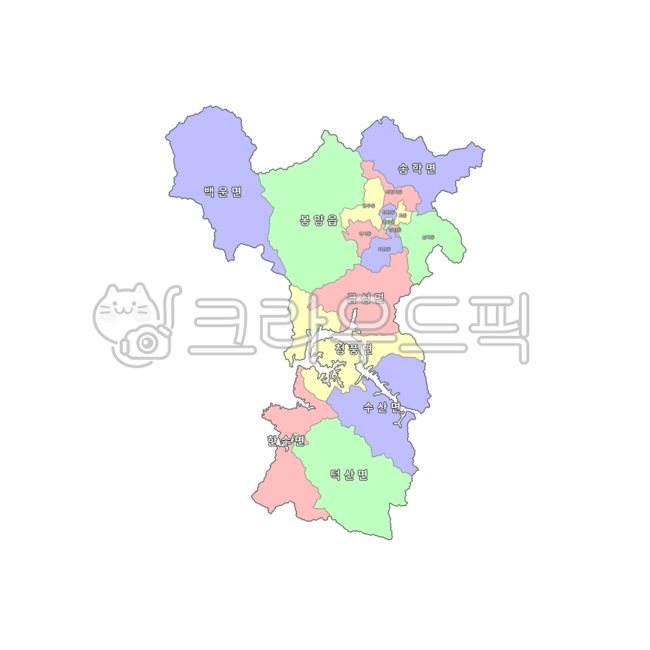 Chungcheong-do,Chungcheongbuk-do,Jecheon-si,Republic of Korea,our country,Korea,administrative district,city,town,township,dong,map,administrative district map,4-color map,blue,yellow,red,green,map