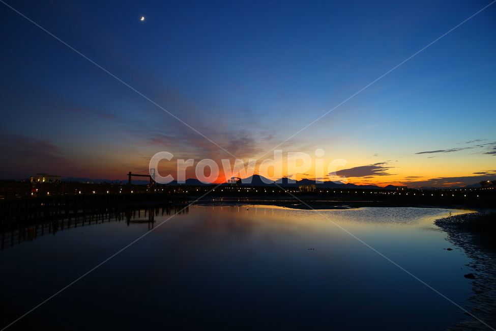 부산,다대포,노을,낙조,플레어,해질녁,매직아워,자연,풍경,nature,landscape,야경,밤,nightscape,night,water,물,outdoors,옥외