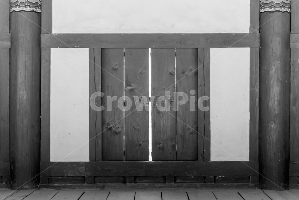 사찰,고택,건축,기둥,마루,전통,한국전통,한국문화,korean traditional,korean culture,흑백,모노톤,monochrome,black and white,건축물,건물외관,exterior,building,structure,architecture,construction