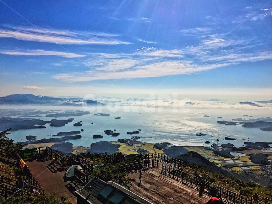 남해,남해앞바다,하늘,바다,산정상,자연,풍경,nature,landscape,시골,마을,country,rural,town,outdoors,옥외,경치,scenery,aerial view,조감도,panoramic,파노라마