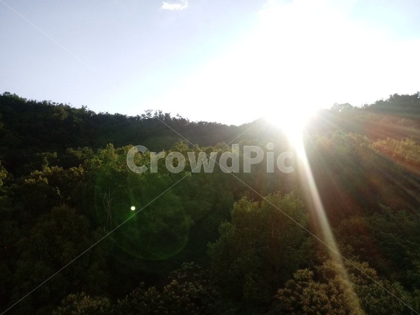 산,초록,자연,햇살,여름