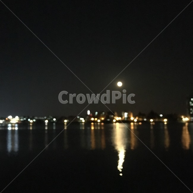 달,저수지,야경,밤,풍경,불빛,야경,밤,풍경,nightscape,night,landscape,nature,자연,outdoors,옥외