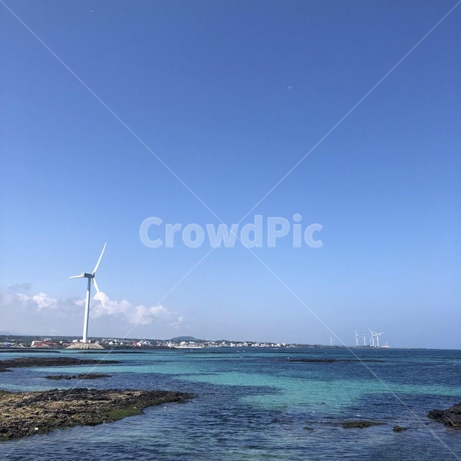 푸른하늘,풍경,제주도,풍차,파란하늘,시원한,바다,자연,풍경,nature,landscape,engine,엔진,motor,모터,machine,기계