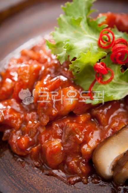 Stirfried Odolbone,stirfried dishes,Korean,spicy,spicy food,cochlear bone,food