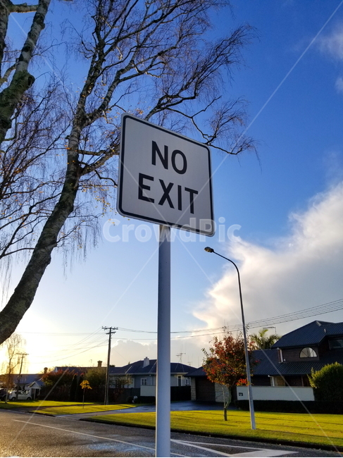 noexit,도로사인,출구없음사인,출구없음,비온뒤,뉴질랜드동네,noexitsign