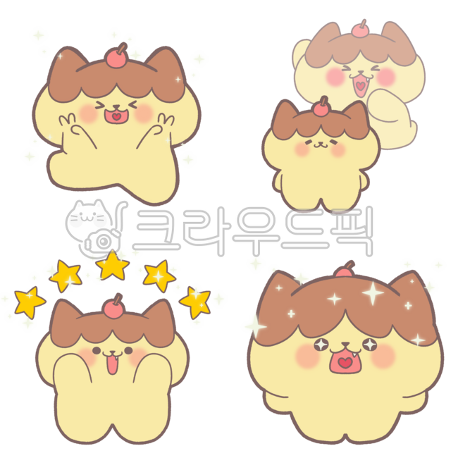 Illustration,drawing,hand-drawn,cat,character,emoticon,expression of emotion,cat,character,pudding,cuteness,emoticons,emotion,pudding,cuteness,emotion,V,inner expression,curiosity,excitement,star rating,novelty,wow,click,exciting,