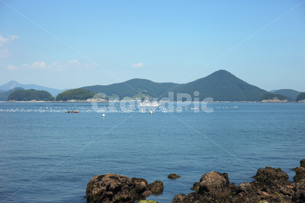 바다,배,맑음,통영,파랑,해안도로,블루,blue,ocean