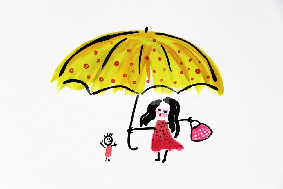 우산,나들이,손그림,일러스트,외출