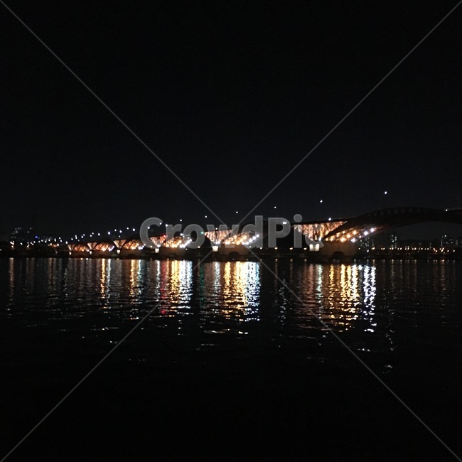 밤,다리,강,반사,물결,풍경,일렁이는,감성,잔잔한,빛,야경,밤,풍경,nightscape,night,landscape,도시,city,한국도시풍경,한국도시경관,korea cityscape,water,물,waterfront,워터 프론트
