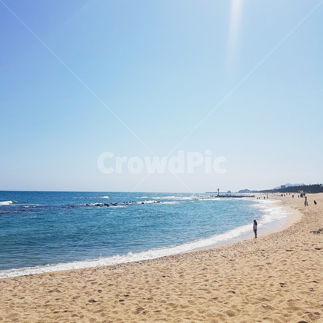강릉바다,강문해변,강릉해변,바다,해변,해변가,푸른바다,바닷가,모래사장
