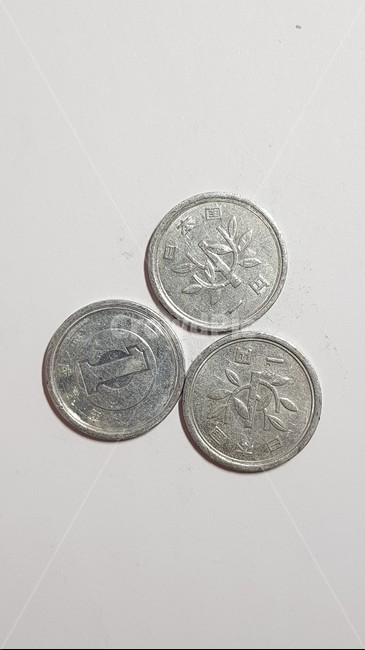 일본동전,앞,뒤,1엔,단돈한닢,money,돈,coin,동전