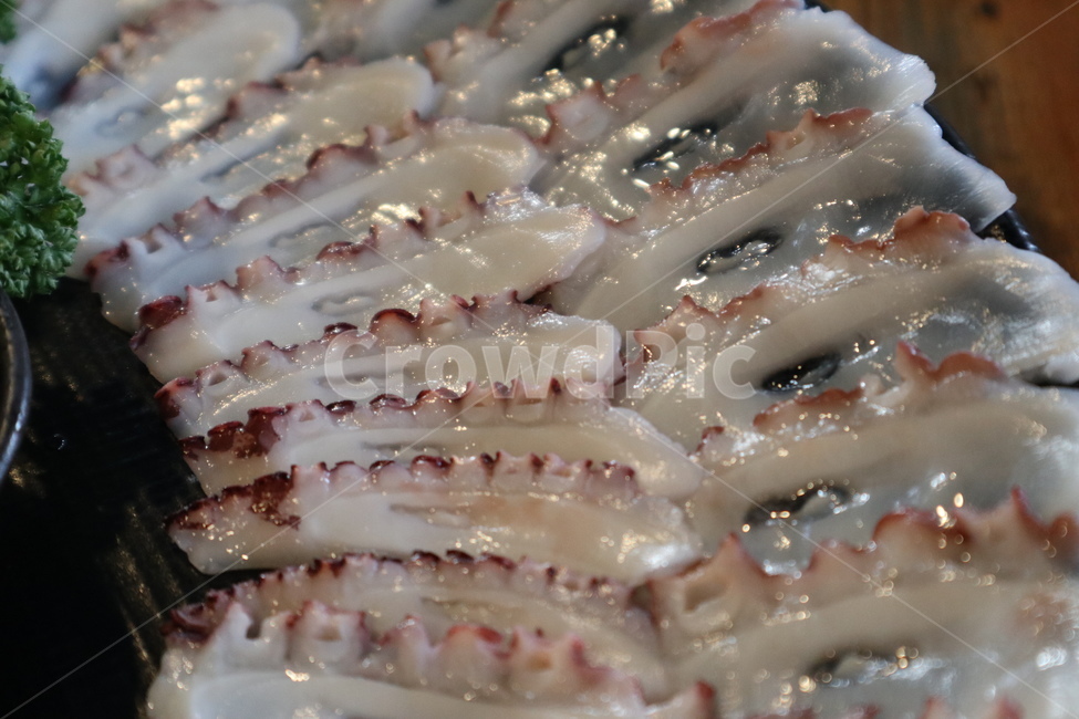 문어,문어숙회,문어회,문어슬라이스,문어요리,수산물,해산물,fishery products,seafood