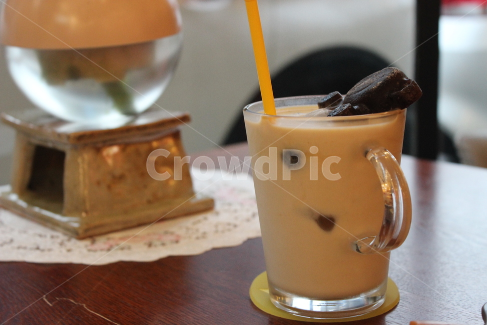 카페,분위기,커피,목욕,곰,우유,마실것,milk,음료수,drink,beverage