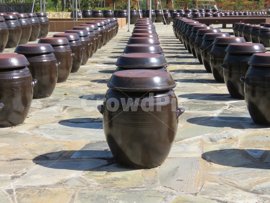 장독,항아리,단지,정렬,시골,김치,된장,옹기,pot