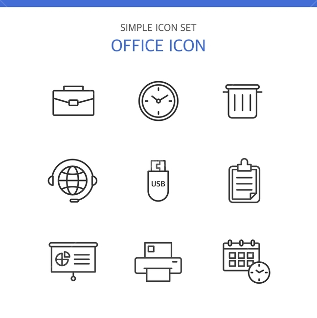 시간,프린트,전화,서류,서류가방,메모리,아이콘,오피스,심플,비즈니스,사업,business,service,work,그래픽,일러스트레이션,graphic,illustration,아이콘,icon