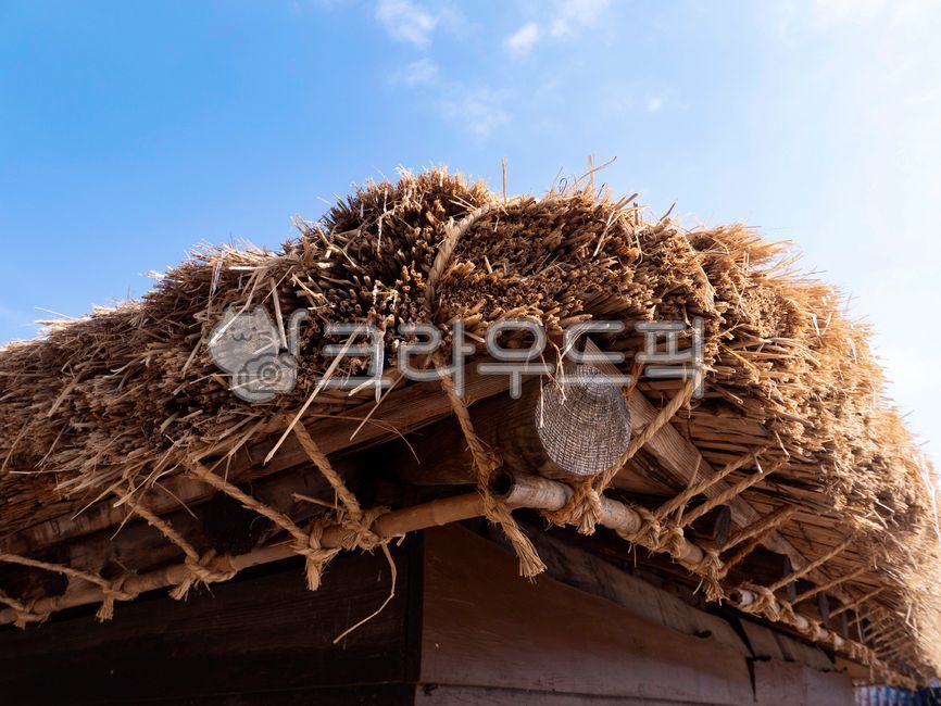 초가집, 초가지붕, 짚, 지푸라기, 한국, 사진,이미지,일러스트,캘리그라피 - rosa823작가